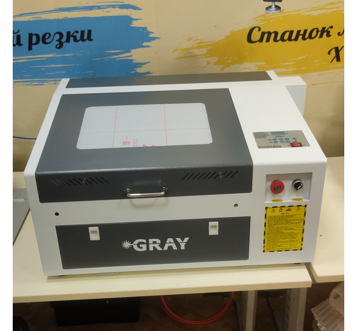 Лазерный станок гравер Gray 4040 L, Мощность: 50 Вт, Контроллер: Ruida, изображение 2
