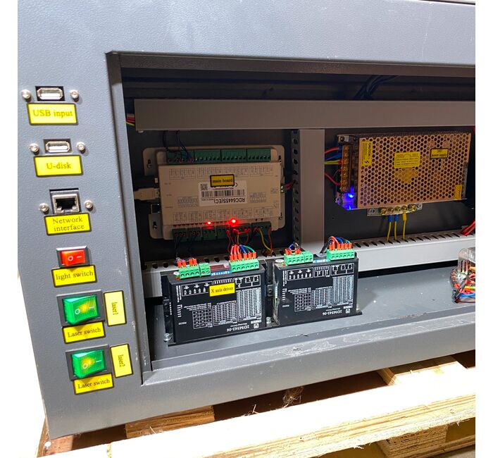 Лазерный станок с двумя головками 1080 GRAY СО2 DUO