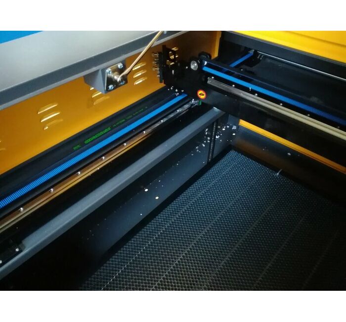 Лазерный станок гравер 1080 Ruida 100W с рельсами, Лазерная трубка: LASEA, изображение 5