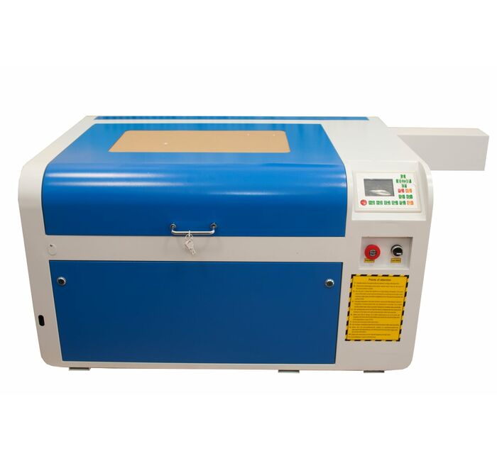 Лазерный станок гравер 4060 Ruida 60W рельсовые направляющие