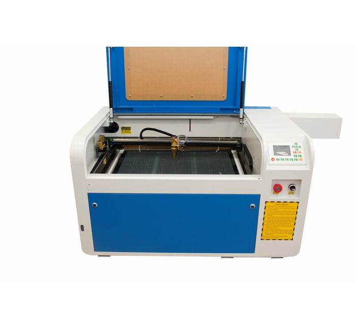 Лазерный станок гравер 4060 Ruida 80W рельсовые направляющие, изображение 2